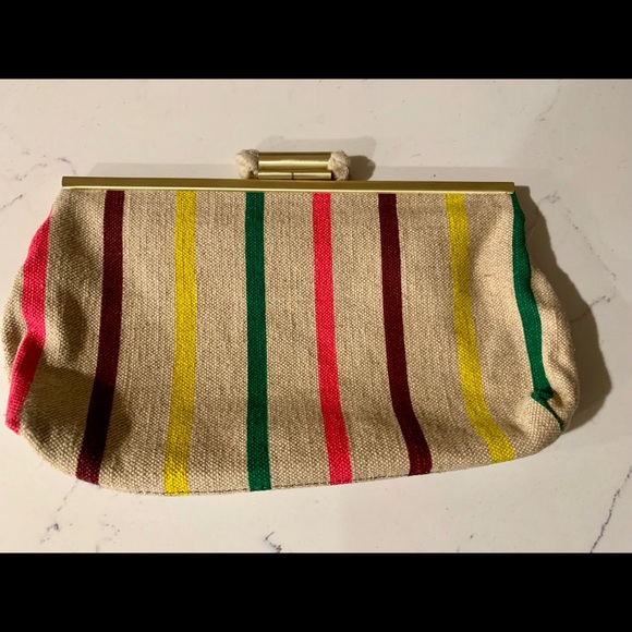 JCrew Clutch multi color nautical inspired. - Picture 3 of 3